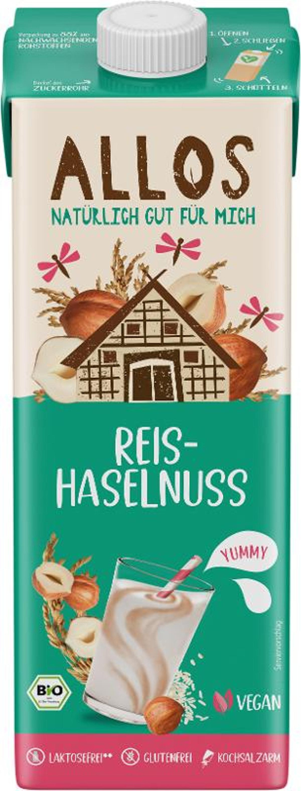 Produktfoto zu Reis-Haselnuss Natur 1L