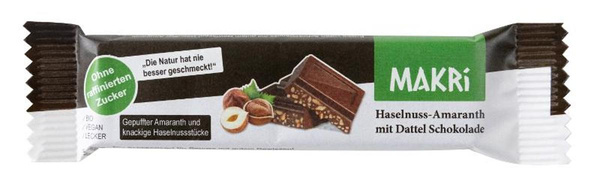 Produktfoto zu Schokoriegel Haselnuss Amarant 25g