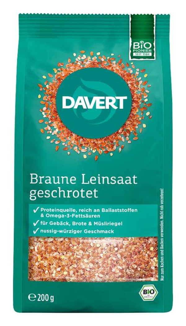 Produktfoto zu Braune Leinsaat geschrotet 200g