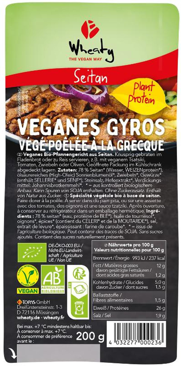 Produktfoto zu Veganes Gyros  200g