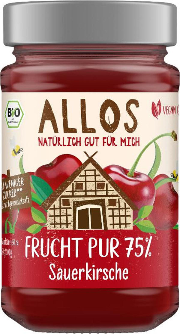 Produktfoto zu Frucht Pur 75% Sauerkirsche 250g