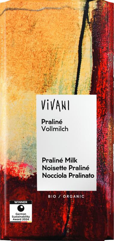 Produktfoto zu Praliné Vollmilch-Tafelschokolade 100g
