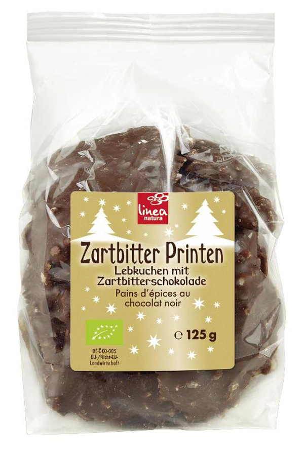 Produktfoto zu Nuss Printen Zartbitter 125g