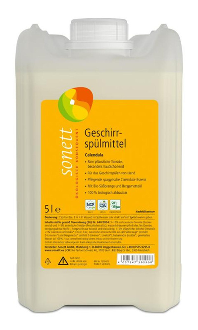 Produktfoto zu Geschirrspülmittel Calendula 5L
