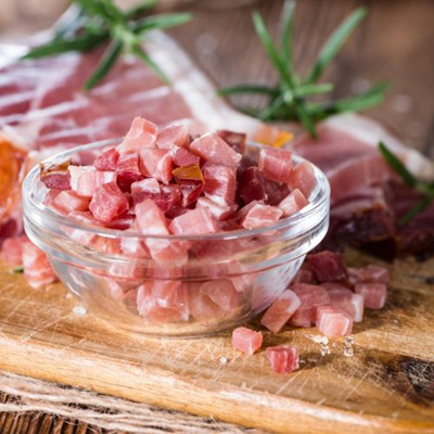 Produktfoto zu Schinkenwürfel handgeschnitten 130g