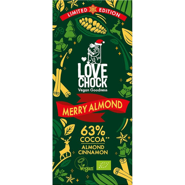 Produktfoto zu Lovechock Merry Almond 63% 70g