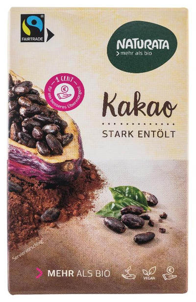 Produktfoto zu Kakaopulver stark entölt 125g