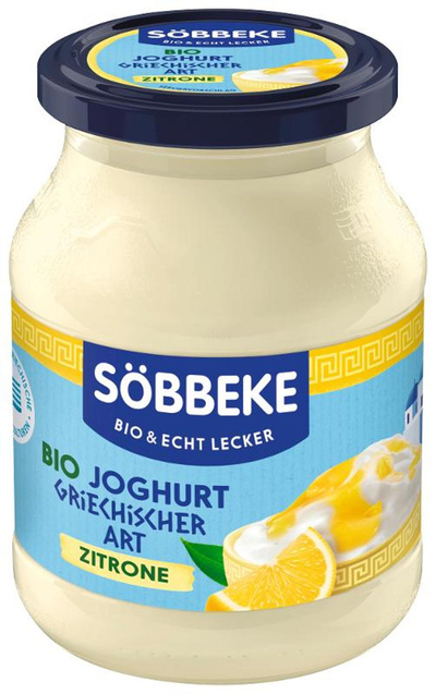Produktfoto zu Joghurt griechische  Art Zitrone 7,5% 500g