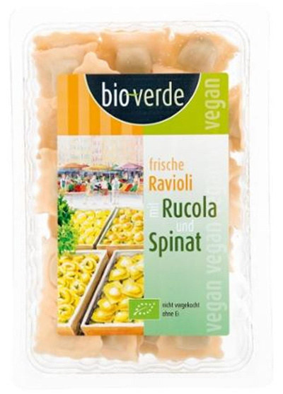Produktfoto zu Frische Ravioli mit Rucola und Spinat 250g