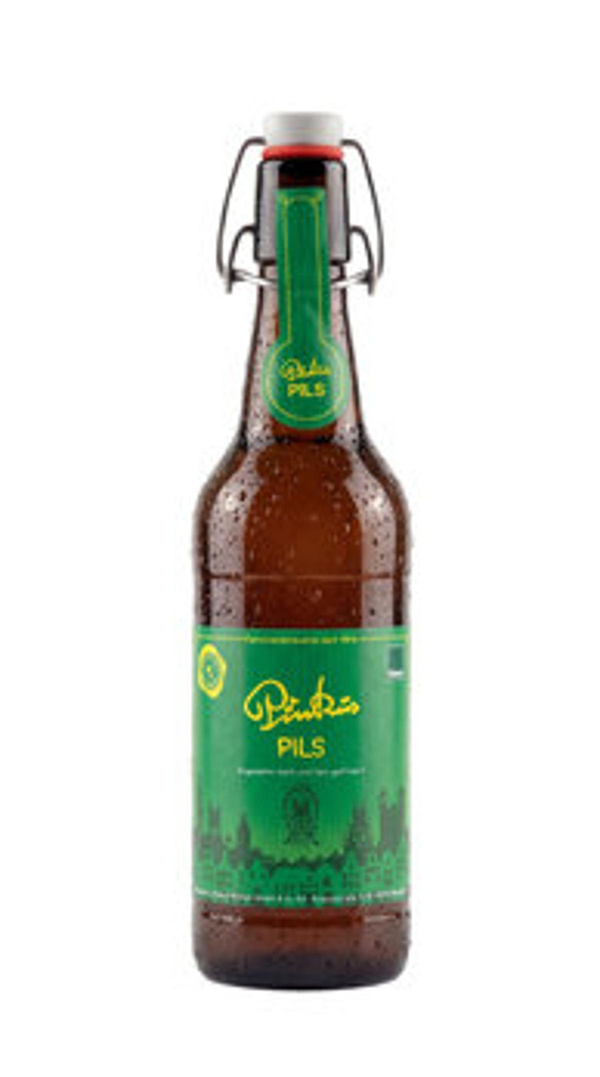 Produktfoto zu Pinkus Pils Bügelflasche 0,5L