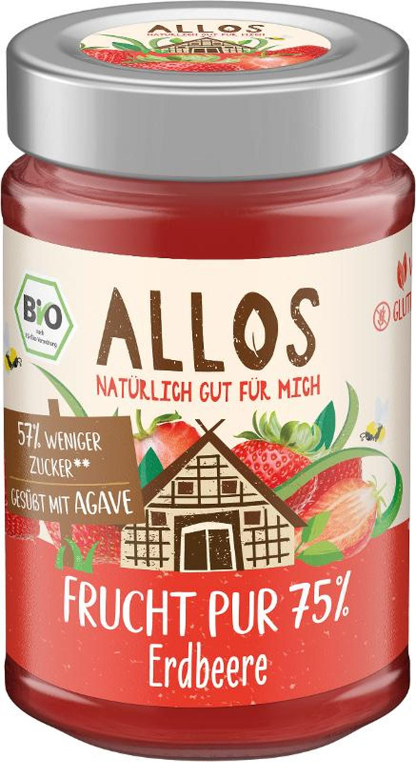 Produktfoto zu Frucht Pur 75% Erdbeer 200g