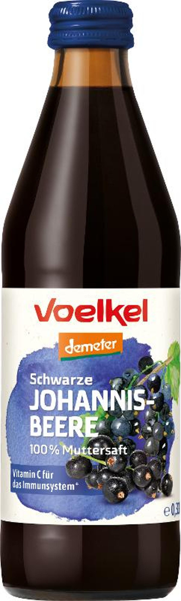Produktfoto zu Heimische Schwarze Johannisbeere 100% Muttersaft 0,33L