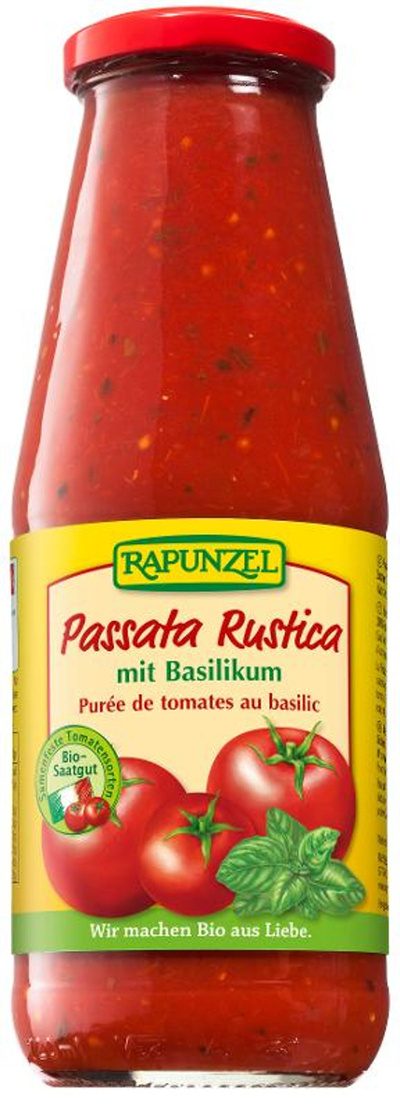 Produktfoto zu Passata Rustica mit Basilikum 680g