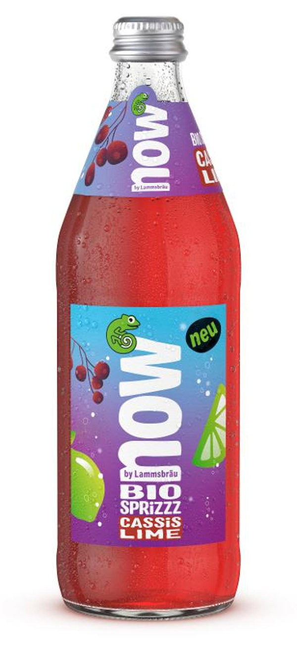 Produktfoto zu now Spritzz Cassis Lime Kiste 10*0,5L