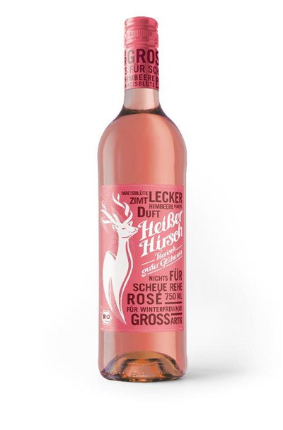 Produktfoto zu Heißer Hirsch rosé 0,75L
