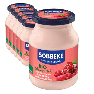 Produktfoto zu Joghurt Himbeere-Granatapfel 3,5% 6x500g