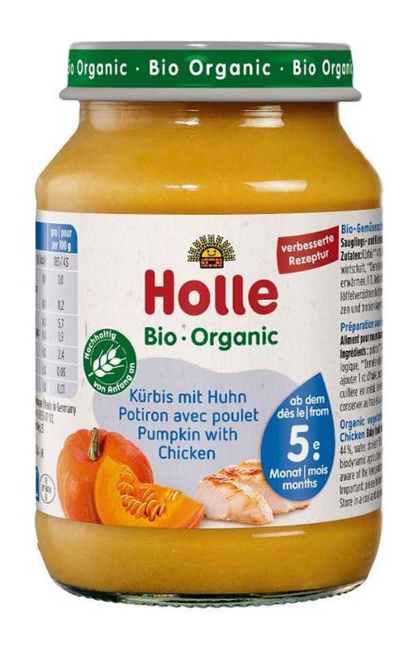 Produktfoto zu Kürbis mit Huhn Babykost 190g