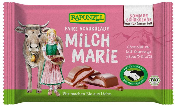 Produktfoto zu Milch Marie Schokolade mit rote Beeren-Joghurt-Füllung 100g