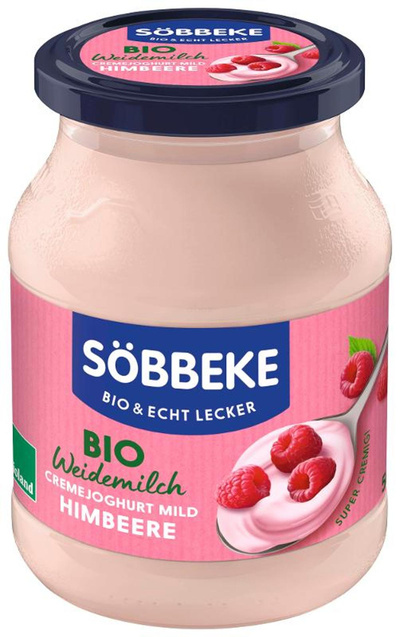 Produktfoto zu Weidemilch Cremejoghurt mild Himbeer 500g