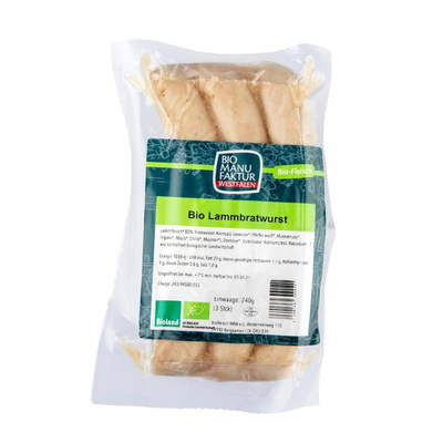 Produktfoto zu Lammbratwurst (3 Stück)