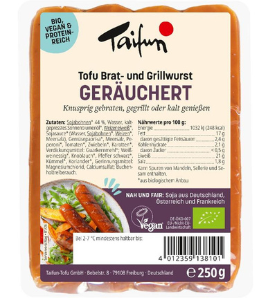 Produktfoto zu Taifun Tofu Brat- & Grillwurst  4 Stck.
