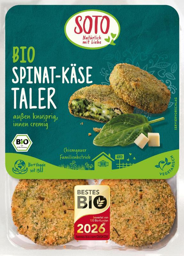 Produktfoto zu Spinat Käse Taler 180g (6 Stück)