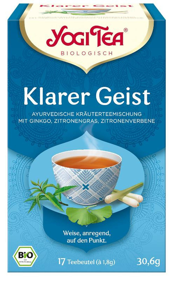 Produktfoto zu YogiTea Klarer Geist 17 Beutel