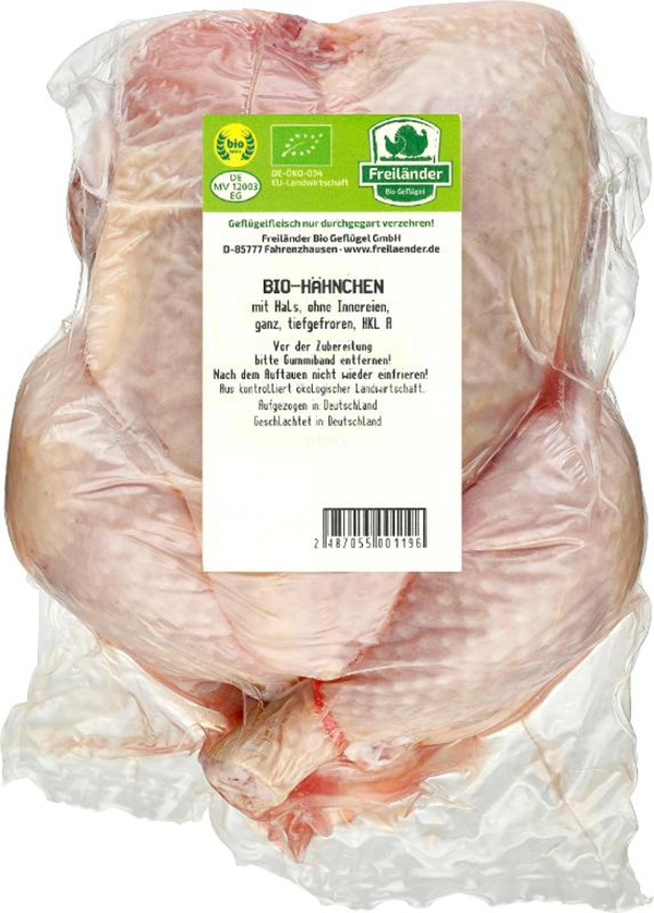 Produktfoto zu TK Hähnchen ganz ca. 1,8kg