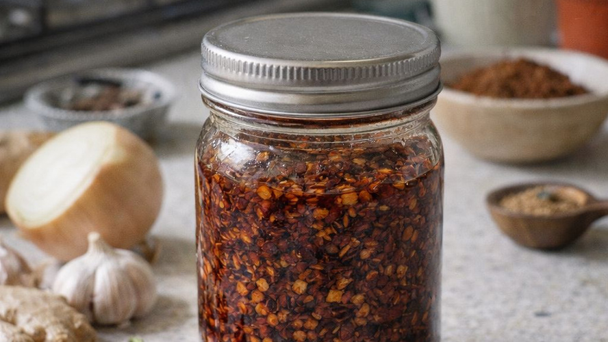 Rezeptbild für Crispy Chili Öl