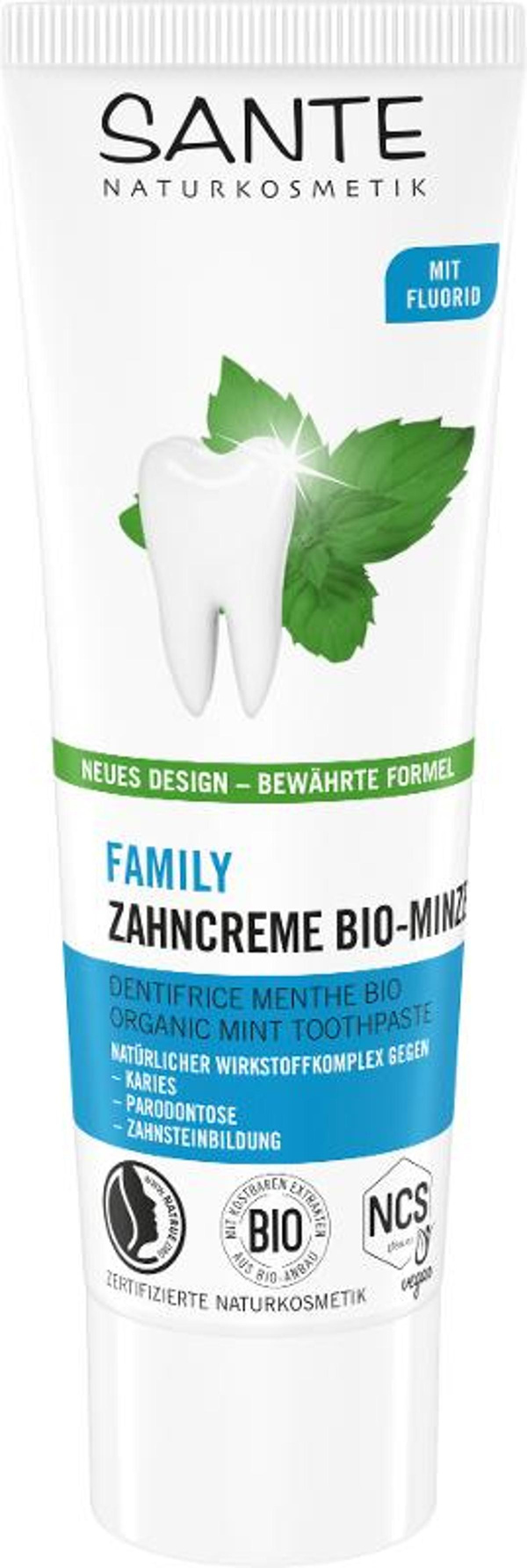 Produktfoto zu FAMILY Zahncreme Minze mit Fluorid 75ml