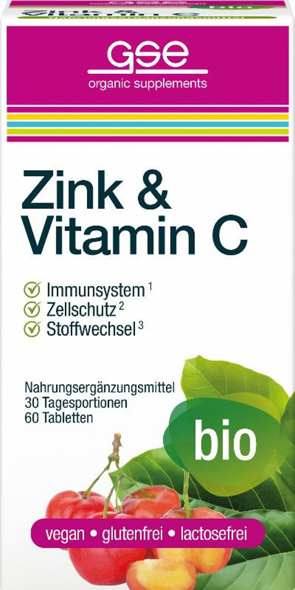 Produktfoto zu Zink + Vitamin C Complex 60 Tabletten