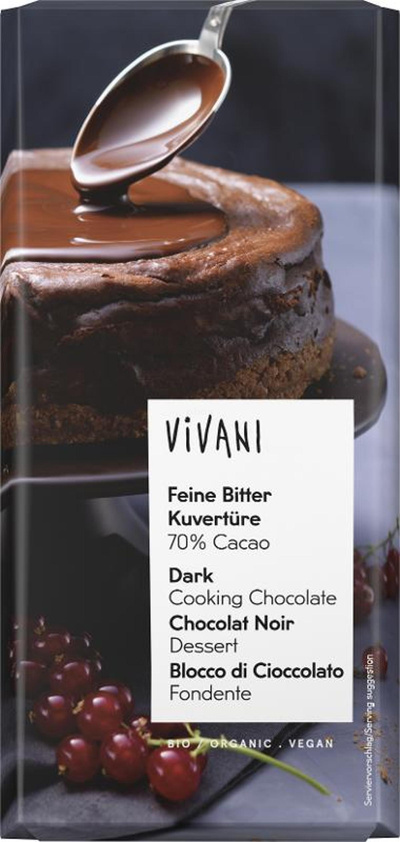 Produktfoto zu Feine Bitter Kuvertüre 70% Cacao 150g