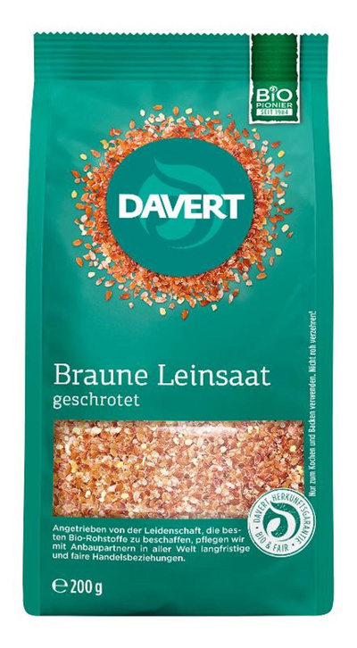 Produktfoto zu Braune Leinsaat geschrotet 200g