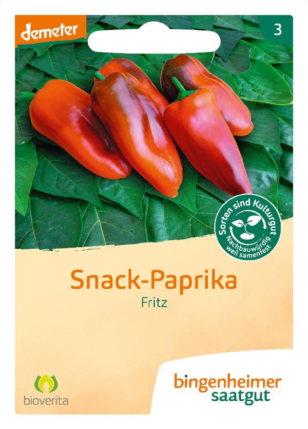 Produktfoto zu Saatgut Snack-Paprika "Fritz"