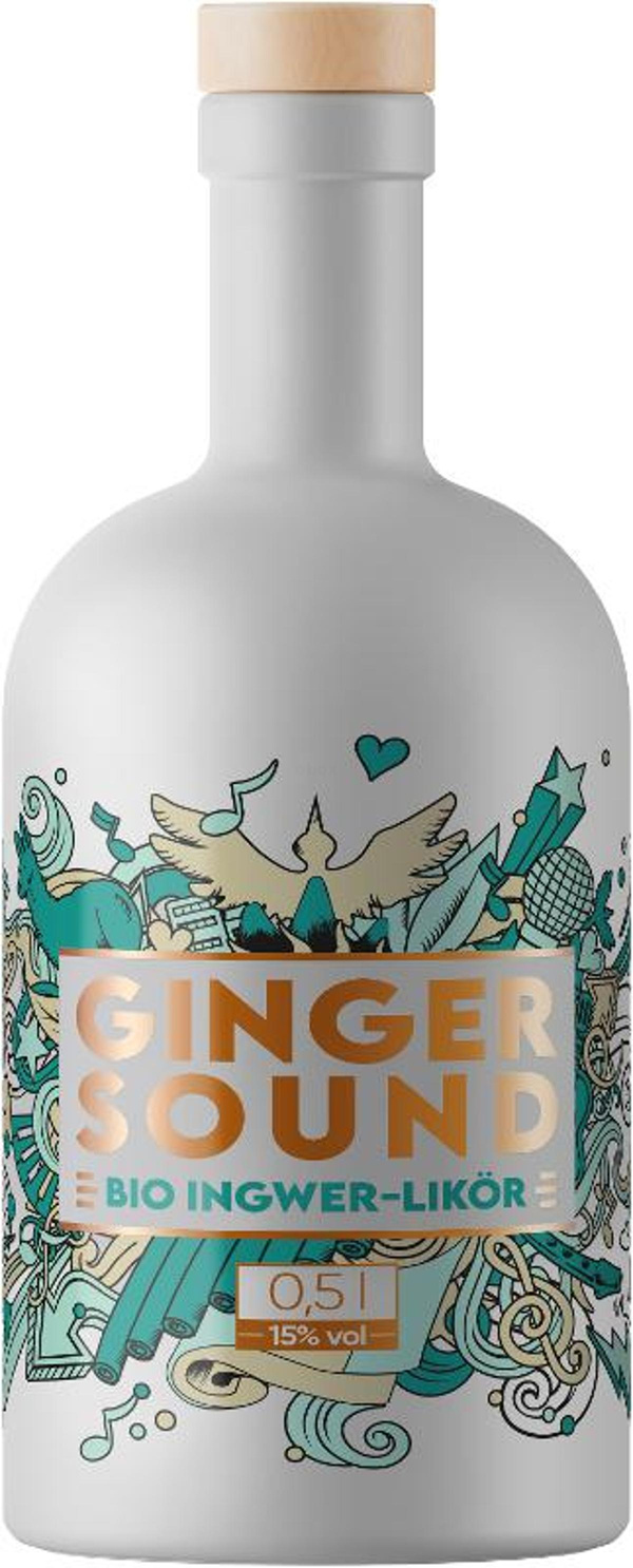 Produktfoto zu Ginger Sound Ingwer Likör 0,5L