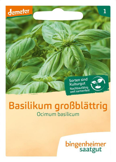 Produktfoto zu Saatgut Basilikum großblättrig