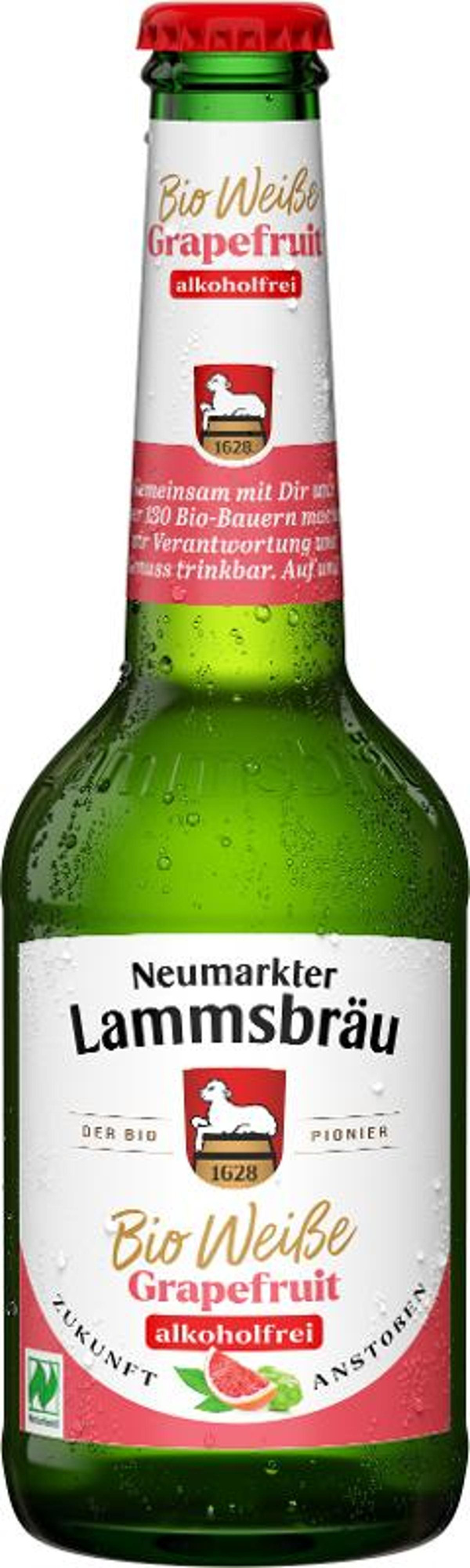 Produktfoto zu Lammsbräu Weiße & Grapefruit alkoholfrei Kiste 10*0,33L