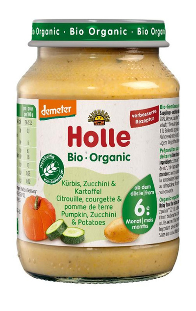Produktfoto zu Kürbis, Zucchini & Kartoffel Babykost 6M+ 190g