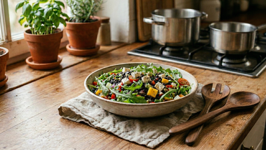 Rezeptbild für Sommerlicher Linsensalat