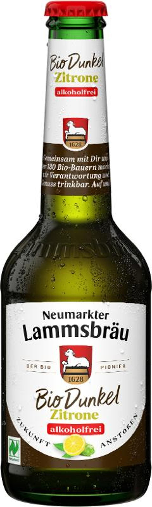 Produktfoto zu Lammsbräu Dunkel Zitrone alkoholfrei 0,33L