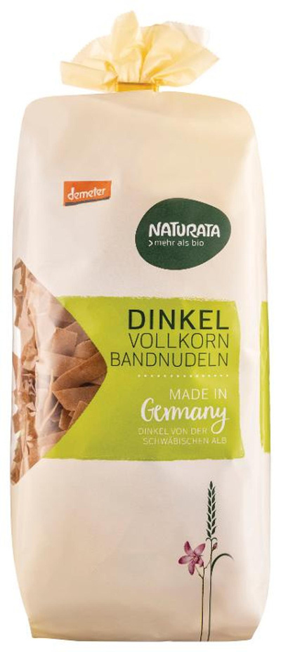 Produktfoto zu Vollkorn Dinkel Bandnudeln 500g
