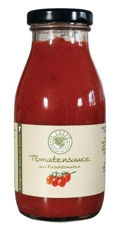Produktfoto zu Tomatensauce mit Kirschtomaten 250ml