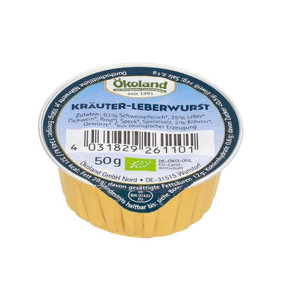 Produktfoto zu Kräuter-Leberwurst 50g