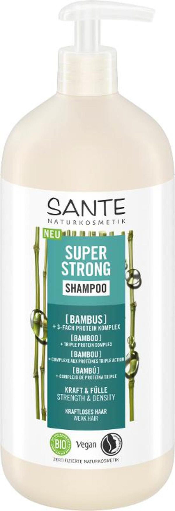 Produktfoto zu SUPER STRONG Shampoo Bambus + 3-Fach Protein Komplex 950ml