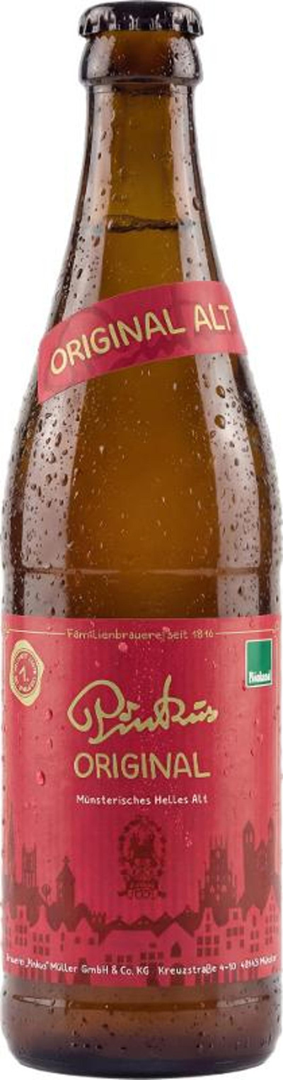 Produktfoto zu Pinkus Altbier Kiste 0,5L