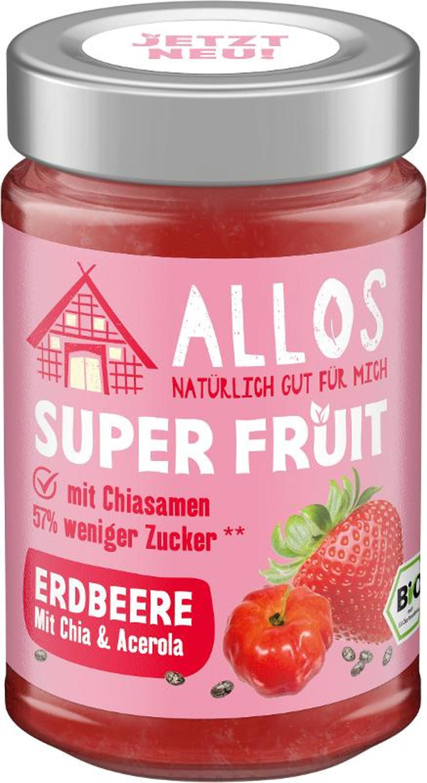 Produktfoto zu Super Fruit Erdbeere Chia 200g