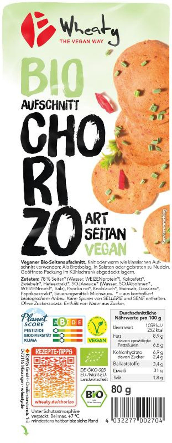 Produktfoto zu Wheaty Chorizo Aufschnitt