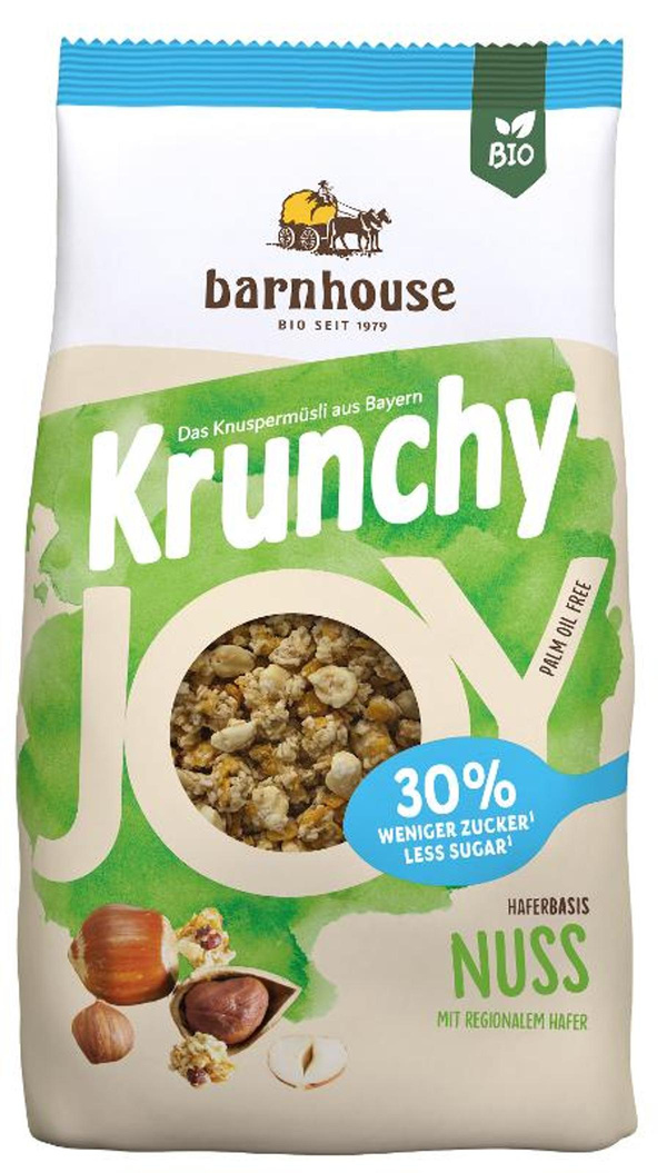 Produktfoto zu Krunchy JOY Nuss zuckerreduziert 375g