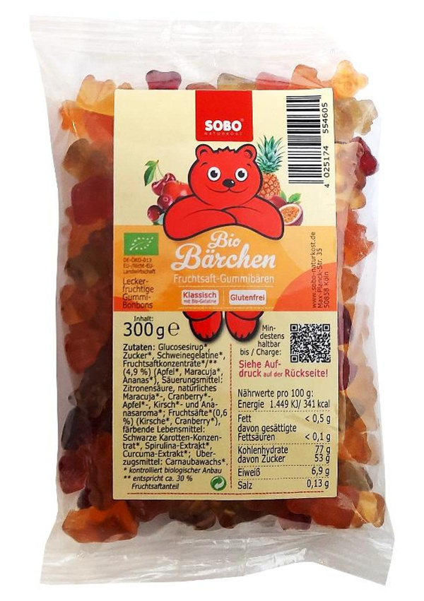Produktfoto zu Bärchen mit Gelatine 300g
