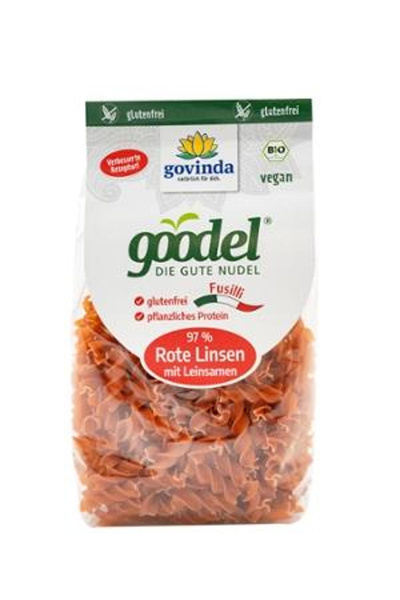 Produktfoto zu Nudeln aus roten Linsen 250g